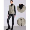 imageAllegra K Knit Sweater Vest for Womens Sleeveless Ribbed V Neck Pullover VestKhaki
