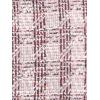 imageAllegra K Tweed Top for Womens Elegant Plaid Print Sleeveless Crew Neck Waist Buckle Back Zipper Blazer Vest TopsPink White
