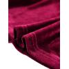 imageAllegra K Velvet Blouse for Womens Elegant Sweetheart Neck Long Sleeve Peplum TopBurgundy