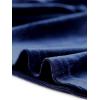 imageAllegra K Velvet Blouse for Womens Elegant Sweetheart Neck Long Sleeve Peplum TopNavy Blue