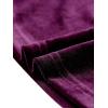 imageAllegra K Velvet Tops for Womens Long Sleeves Sweetheart Neck BlousePurple