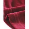 imageAllegra K Velvet Tops for Womens Long Sleeves Sweetheart Neck BlouseRed