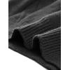 imageAllegra K Womens Oversized Sweaters Turtleneck Spilt Hem Cable Knit Pullover TopsBlack