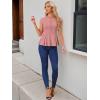 imageAllegra K Womens Peplum Top Cap Sleeve Round Neck 2025 Summer Work Blouse Tops for Business CasualDusty Pink