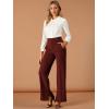 imageAllegra K Womens Peter Pan Collar Blouse Business Casual Long Sleeve Button Down Work ShirtCream White