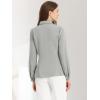 imageAllegra K Womens Peter Pan Collar Blouse Business Casual Long Sleeve Button Down Work ShirtGray