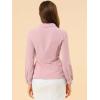 imageAllegra K Womens Peter Pan Collar Blouse Business Casual Long Sleeve Button Down Work ShirtPink