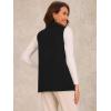 imageAllegra K Womens Sleeveless Blazer Shawl Collar Open Front Work Office Suit Vest JacketBlack