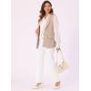 imageAllegra K Womens Sleeveless Blazer Shawl Collar Open Front Work Office Suit Vest JacketKhaki