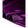 imageAllegra K Womens Sparkly Glitter Tops Shiny Metallic 80s Disco OutfitsPurple
