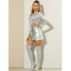 imageAllegra K Womens Sparkly Glitter Tops Shiny Metallic 80s Disco OutfitsSilver