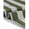 imageAllegra K Womens Striped Top Round Neck Tops Casual Long Sleeve ShirtArmy Green Grey