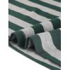 imageAllegra K Womens Striped Top Round Neck Tops Casual Long Sleeve ShirtGreen Gray