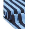imageAllegra K Womens Striped Top Round Neck Tops Casual Long Sleeve ShirtNavy Blue