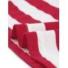 imageAllegra K Womens Striped Top Round Neck Tops Casual Long Sleeve ShirtRed Stripe