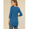 imageAllegra K Womens Tunic Tops Loose Fit Dressy High Low Round Neck 2025 Fall 34 Sleeve Long ShirtRoyal Blue