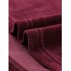 imageAllegra K Womens Turtleneck Velvet Top Long Sleeve Work Shirts Basic Velour BlouseBurgundy