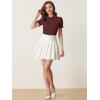 imageAllegra K Womens Vintage Peter Pan Collar Tie Neck Casual Cute Cotton ButtonUp ShirtWine Red