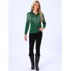 imageAllegra K Womens Western Fringe Blouse Long Sleeve Button Down Disco Cowgirl ShirtsDark Green