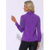 imageAllegra K Womens Western Fringe Blouse Long Sleeve Button Down Disco Cowgirl ShirtsDark Purple