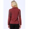 imageAllegra K Womens Western Fringe Blouse Long Sleeve Button Down Disco Cowgirl ShirtsDark Red