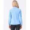 imageAllegra K Womens Western Fringe Blouse Long Sleeve Button Down Disco Cowgirl ShirtsSky Blue