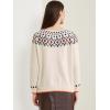 imageAllegra K Womens Winter Fall Sweater Long Sleeve Crew Neck Vintage Pullover Sweater TopsWhite