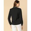imageAllegra K Womens Work Blouse Tie Neck Long Sleeve Shirts Button Down Elegant Office Business Top 2025Black
