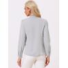 imageAllegra K Womens Work Blouse Tie Neck Long Sleeve Shirts Button Down Elegant Office Business Top 2025Light Grey