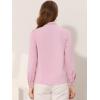 imageAllegra K Womens Work Blouse Tie Neck Long Sleeve Shirts Button Down Elegant Office Business Top 2025Pink