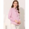imageAllegra K Womens Work Blouse Tie Neck Long Sleeve Shirts Button Down Elegant Office Business Top 2025Pink
