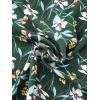 imageAllegra K Floral Satin Dresses for Womens Spring Fall Long Sleeve Belted Button Down DressDark Green