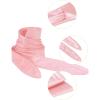 imageAllegra K Ladies Faux Leather Self Tie Bowknot Wide Waist Band Sash Obi Belt for DressesPink