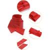 imageAllegra K Ladies Faux Leather Self Tie Bowknot Wide Waist Band Sash Obi Belt for DressesRed