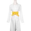 imageAllegra K Ladies Faux Leather Self Tie Bowknot Wide Waist Band Sash Obi Belt for DressesYellow
