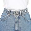 imageAllegra K Ladies Grommet Clear Waist Belts for Jeans Transparent Belts Pin BuckleClear