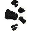 imageAllegra K Women Bowtie Ornament Press Stud Button Elastic Waist Cinch BeltBlack
