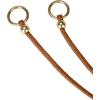 imageAllegra K Women PU Leather Skinny Rope Belt Round Ring Endings Self Tie Waistband Thin Waist StrapBrown