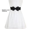 imageAllegra K Womens Bowknot Elastic Belts 24quot Width Elegant Cute Stretchy Cinch Waistband for Dress WeddingBlack