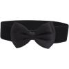 imageAllegra K Womens Bowknot Elastic Belts 24quot Width Elegant Cute Stretchy Cinch Waistband for Dress WeddingBlack