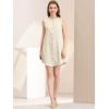 imageAllegra K Womens Button Up Shirtdress Sleeveless Tunic Denim Chambray Dress with PocketApricot
