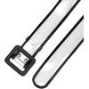 imageAllegra K Womens Clear Waist Belts Plus Size Skinny Belt Waistband for Jeans Dresses CoatsBlack