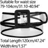 imageAllegra K Womens Clear Waist Belts Plus Size Skinny Belt Waistband for Jeans Dresses CoatsBlack