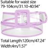 imageAllegra K Womens Clear Waist Belts Plus Size Skinny Belt Waistband for Jeans Dresses CoatsPurple