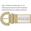 imageAllegra K Womens Plus Size ExtraWide Woven Waist Belts Braided Belts for Dress Chunky BuckleBeige