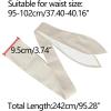 imageAllegra K Womens Plus Size Obi Belts Bowknot SelfTie Wrap Around Wide Sash Waistband Belt for DressesBeige