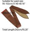imageAllegra K Womens Plus Size Obi Belts Bowknot SelfTie Wrap Around Wide Sash Waistband Belt for DressesBrown