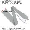 imageAllegra K Womens Plus Size Obi Belts Bowknot SelfTie Wrap Around Wide Sash Waistband Belt for DressesGray