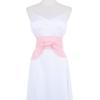 imageAllegra K Womens Plus Size Obi Belts Bowknot SelfTie Wrap Around Wide Sash Waistband Belt for DressesPink
