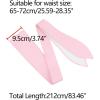 imageAllegra K Womens Plus Size Obi Belts Bowknot SelfTie Wrap Around Wide Sash Waistband Belt for DressesPink